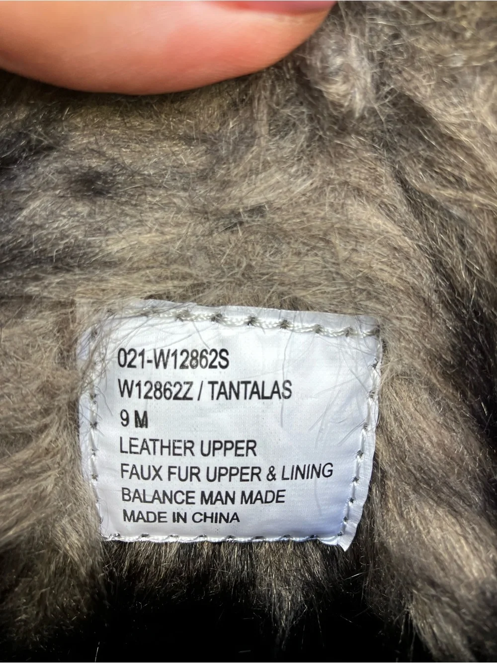 White Mountain Tantalas Gray Suede Fur Winter Boots 9M MSRP $85